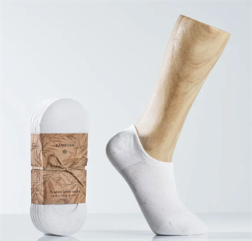 Bambusa ankelsokker, hvid, 7 pk.